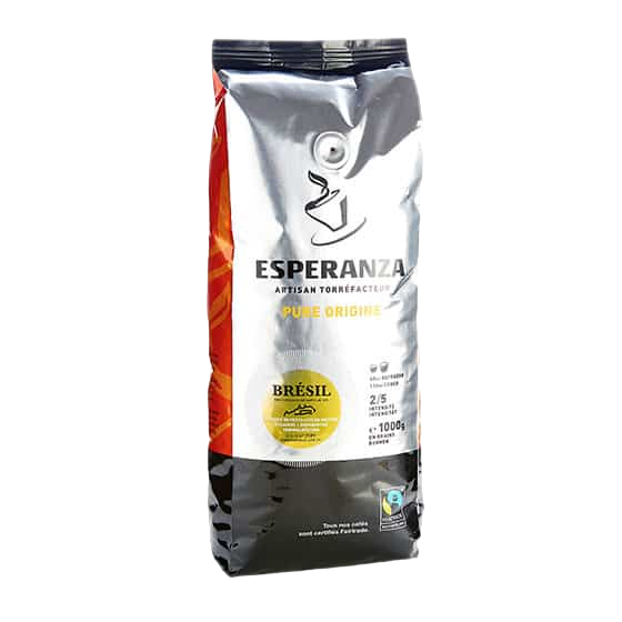 Café Esperanza Brésil Santos Fairtrade, en grains -1 kg