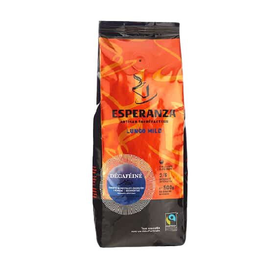 Café Esperanza décaféiné Fairtraide 500g en grains