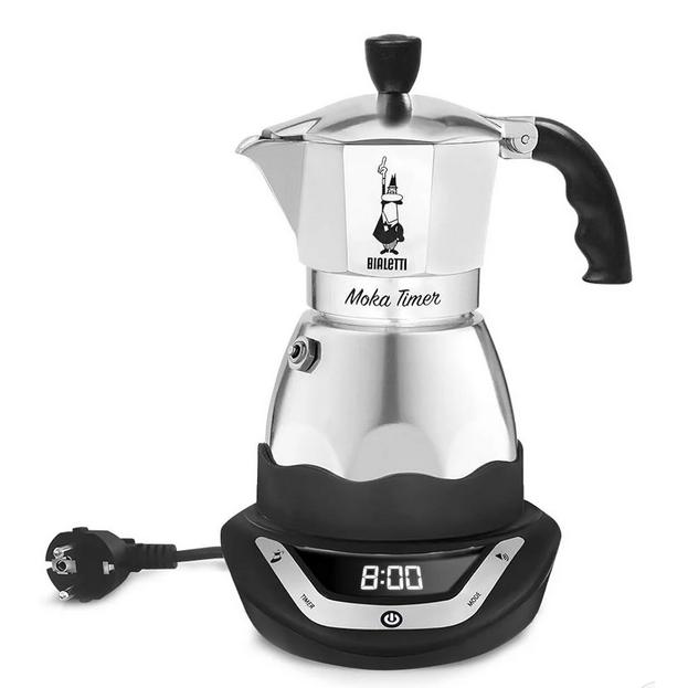 BIALETTI CAFETIERE ITALIENNE
TIMER ELECTRIQUE, ALU
6 TASSES, 170W