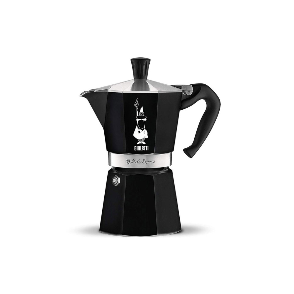 BIALETTI CAFETIERE ITALIENNE 
ALU, NOIR
6 TASSES - 270ML