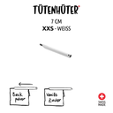 Tütenhüter blanc XXS 7cm