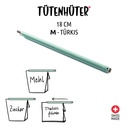 Tütenhüter turquoise M 18cm