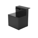 Forge Adour Support plancha acier fermé Comptoir Bar noir 404760