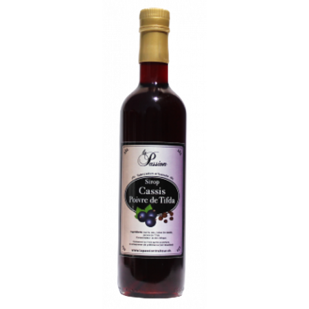 La Passion Sirop artisanal Cassis - poivre de Tilfda