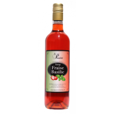 La Passion Sirop artisanal Fraise - basilic