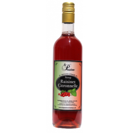 La Passion Sirop artisanal Raisinet - citronnelle