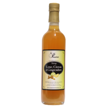 La Passion Sirop artisanal Citron - gingembre 