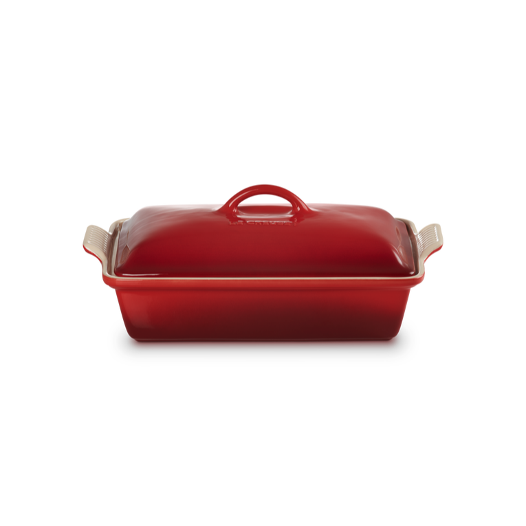Le Creuset Plat rectangulaire en céramique Rouge cerise