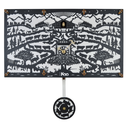 Swiss Koo Poya Clock Quartz mural - Noir 