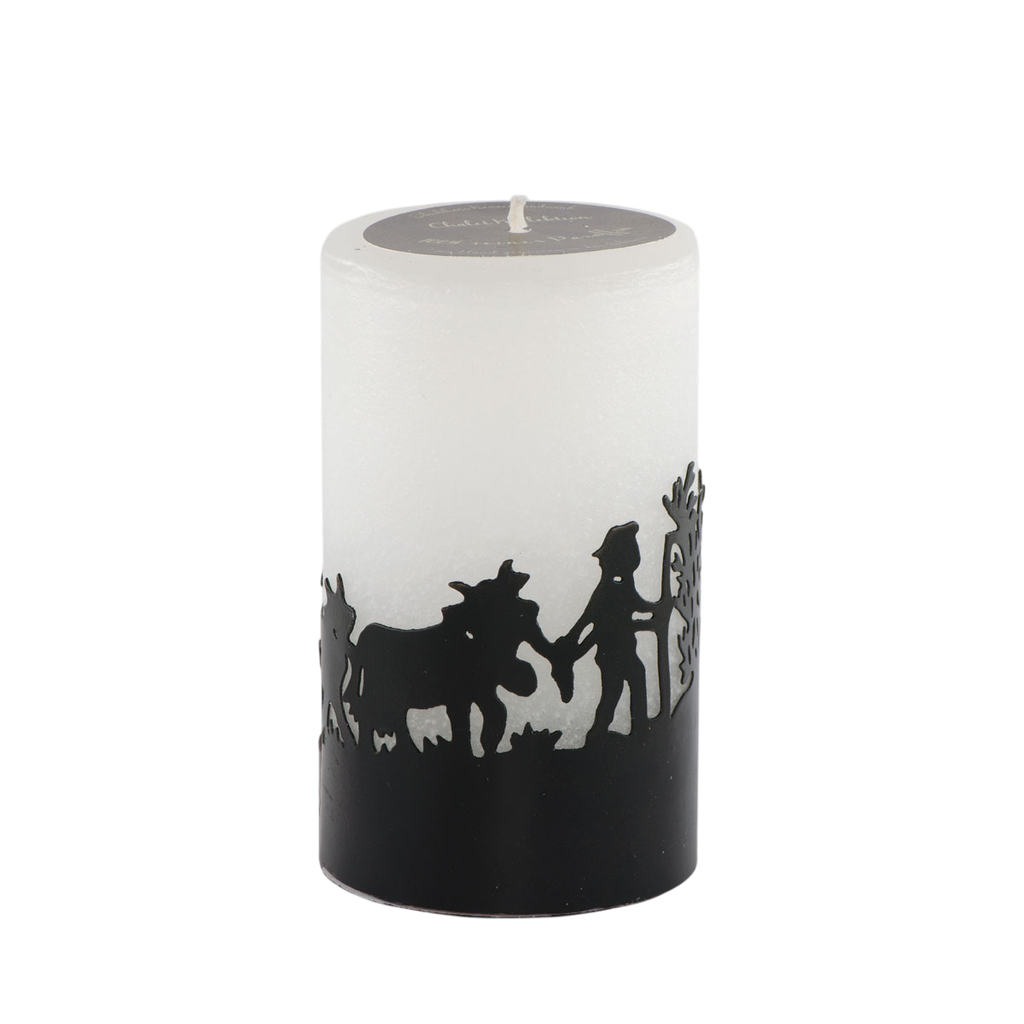 Schulthesskerzen - Bougie Anneau en métal montée à l'alpage 12 cm – sans parfum