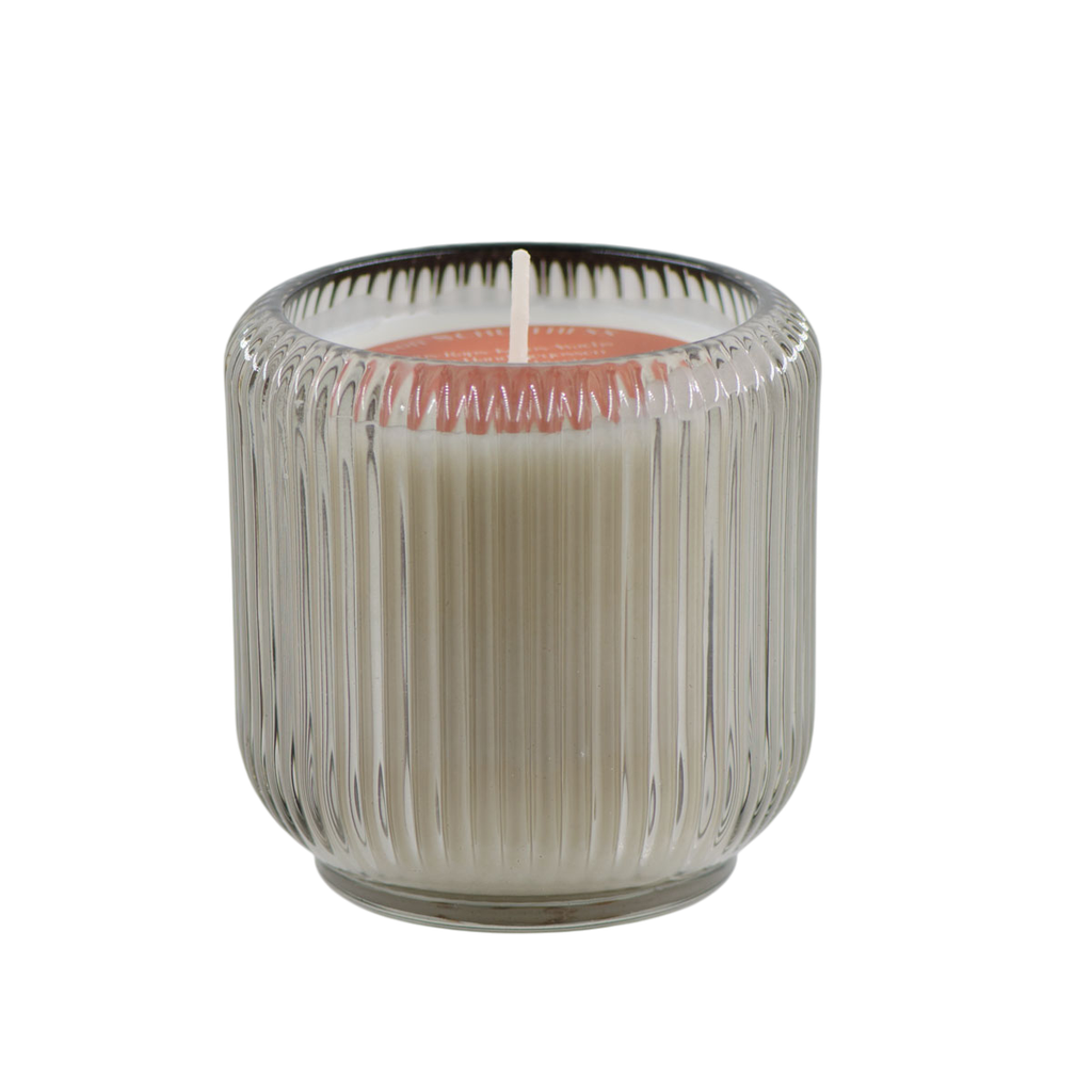 Schulthesskerzen Photophore en verre gris – Écorce d’orange Cannelle