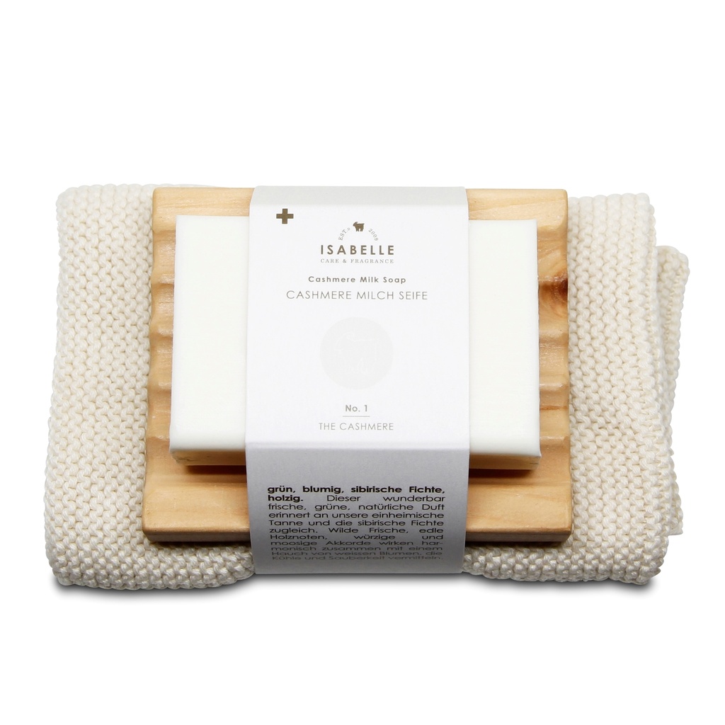 Somea Coffret Savon 100g N°1 sur porte savon et gant de toilette