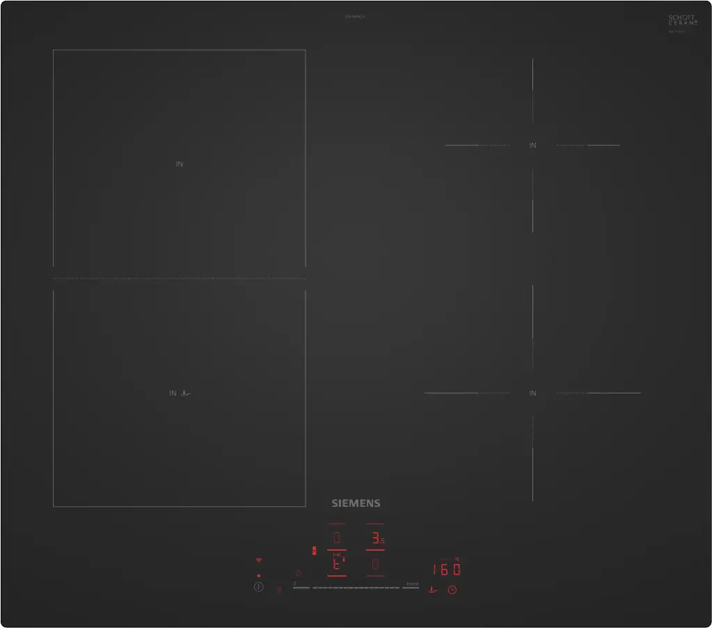 Siemens Plan de cuisson ED61AHSC1E - noir mat 
