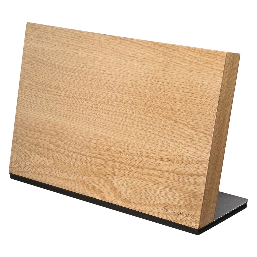 Zassenhaus Bloc à couteaux magnétique Studio chêne jusqu'à 8 couteaux 36x12.5x23 cm