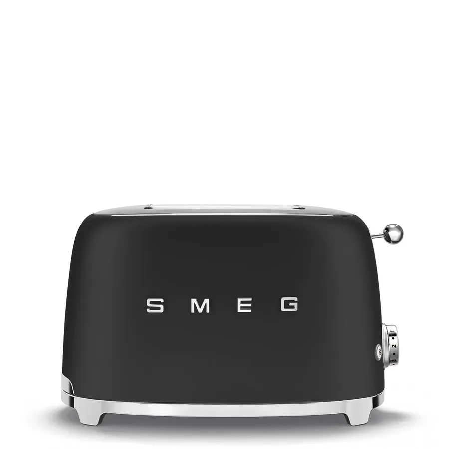 Smeg Toaster 2 tranches TSF01BLEU - Noir mat