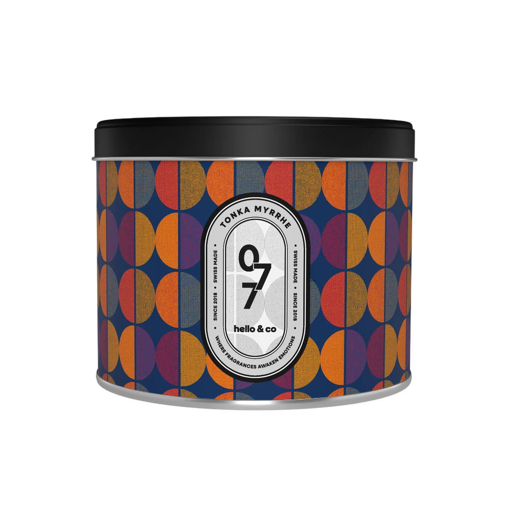 Hello Candle bougie Tonka Myrrhe 500ml