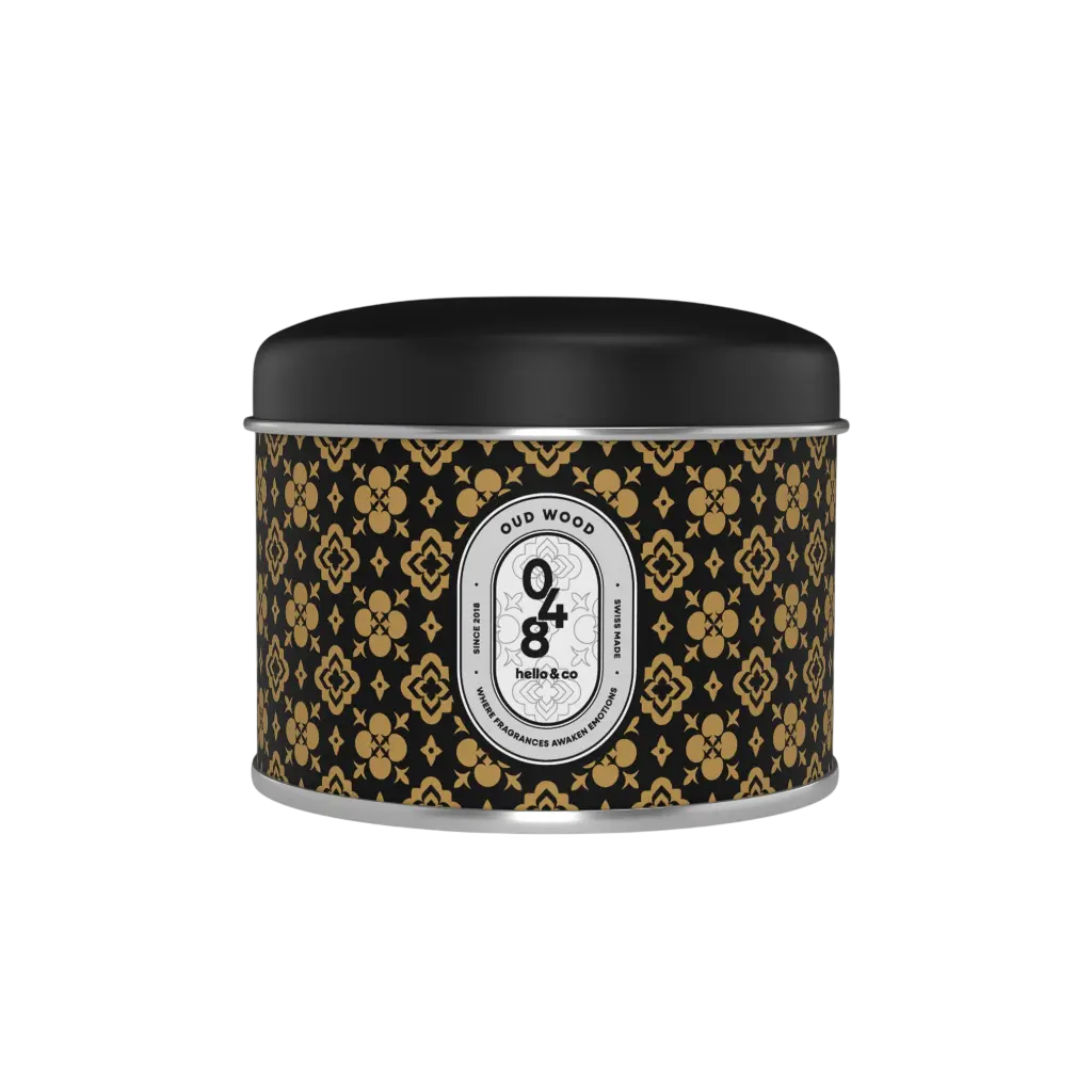 Hello Candle bougie Oud Wood 180ml