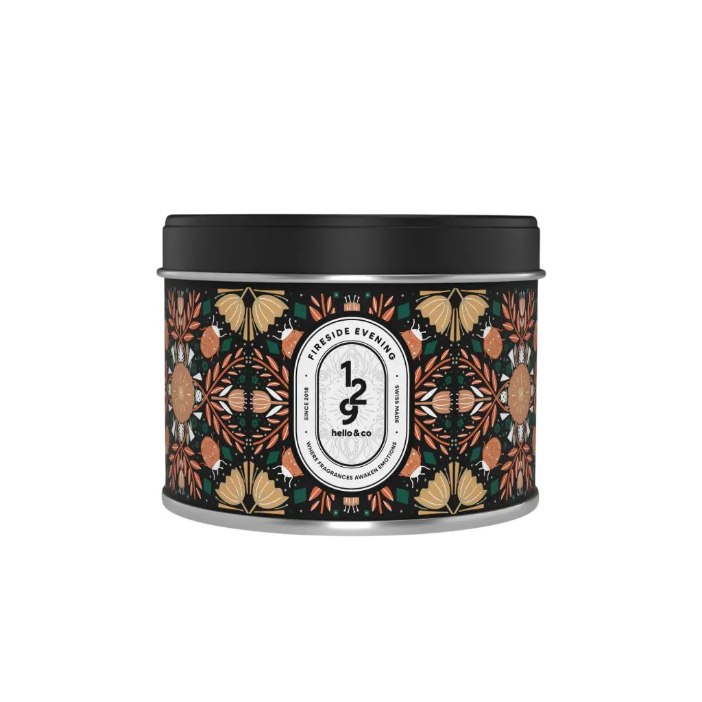 Hello Candle bougie Fireside Evening 180ml