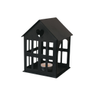 Eulenschnitt Maison en métal noire mini