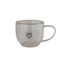 Eulenschnitt Tasse en verre double paroi cœur 250ml 
