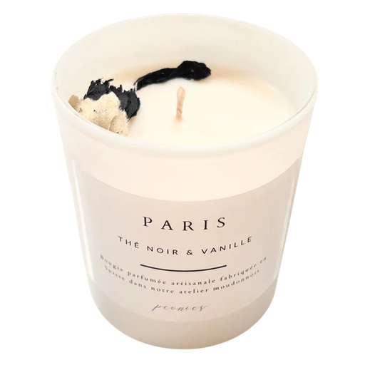 [PEO-13] Peonies Bougie parfumée 160g Paris - thé noir & vanille