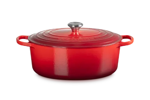 [21178330602430] Le Creuset Cocotte ovale 33cm Rouge cerise
