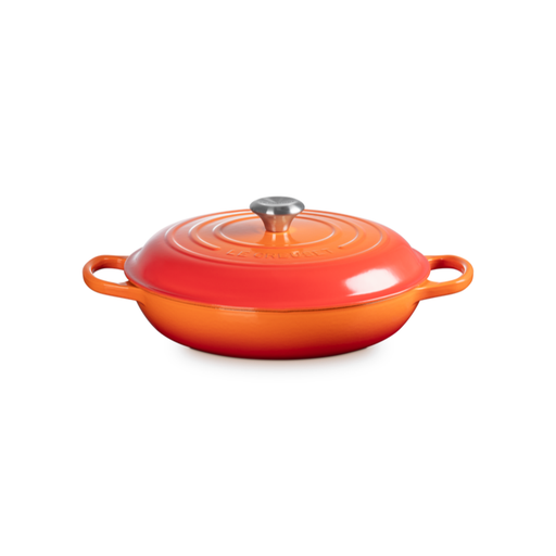 [21180300902430] Le Creuset Cocotte basse 30cm Volcanique