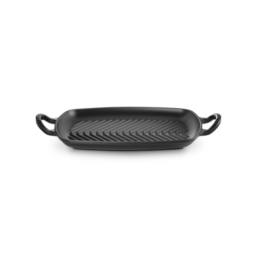 [20201300000422] Le Creuset Gril rectangulaire Signature 30 cm noir mat