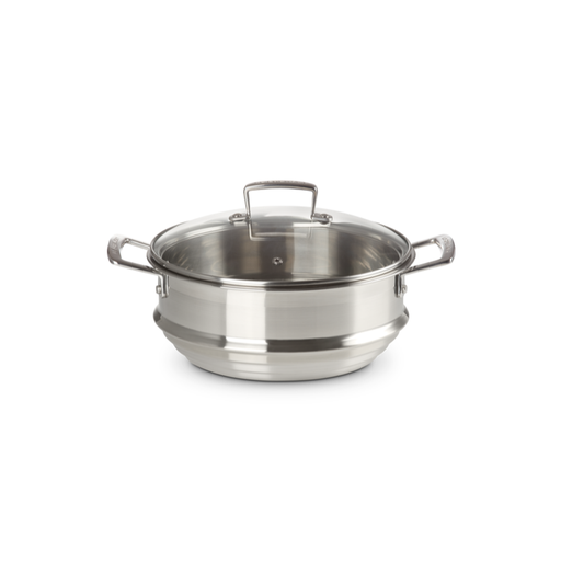 [96101924001000] Le Creuset Grand cuit-vapeur Inox Clasique 20-24cm 