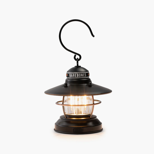 [LIV-273] BAREBONES EDISON MINI LANTERN ANTIQUE BRONZE - 2AA/USB