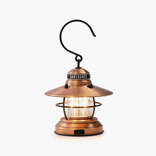 [LIV-275] BAREBONES EDISON MINI LANTERN COPPER - 2AA/USB