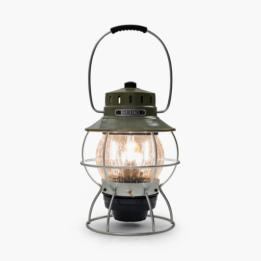 [LIV-281] BAREBONES RAILROAD LANTERN OLIVE - USB