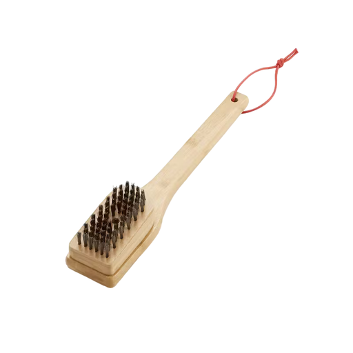 [6275] Weber Brosse de nettoyage - poignée bambou, 30 cm