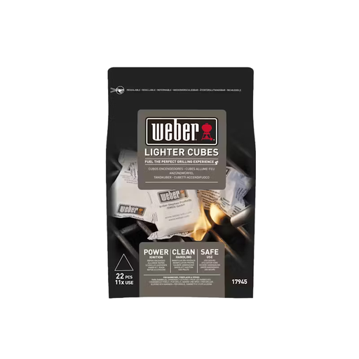 [17945] Weber Cubes allume feu - 22 pièces par sachet