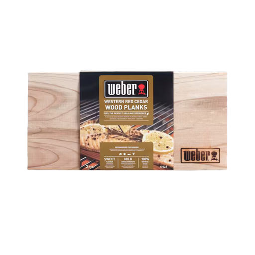 [17522] Weber planches de fumaison cèdre, petit, 2 pièces