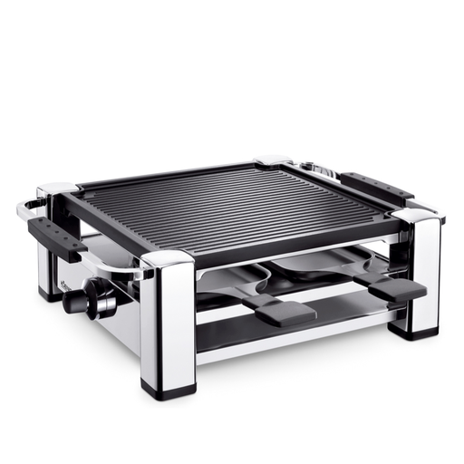 [B02156] Four à raclettes + gril Koenig B02156 - 4 poêlons
