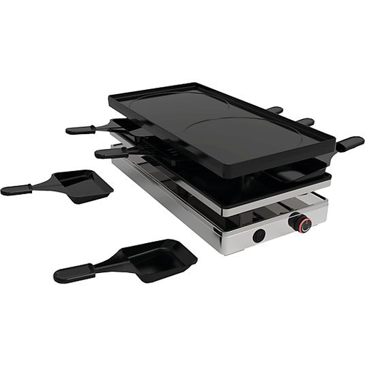 [B02250] Koenig Gril combiné pour pizza, raclette, grillades et crêpes B02250