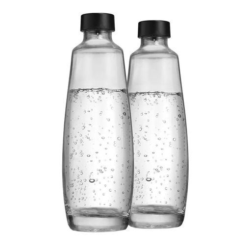 [1047202410] SodaStream 
DUO Duopack 2 x 1 litre carafes en verre, lavable au lave-vaissaille
