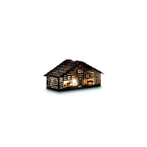 [MKCH01AB] Lumière des Alpes Milchkannen Laterne / Lanterne «Le Chalet» mini