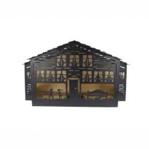 [MKCH02AB] Lumière des Alpes Lanterne «Le Chalet» midi