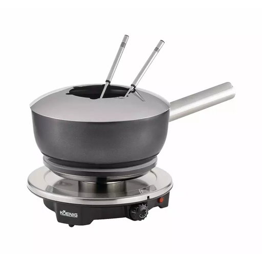 [B02150] Koenig Set à fondue all-in-one B02150 noir