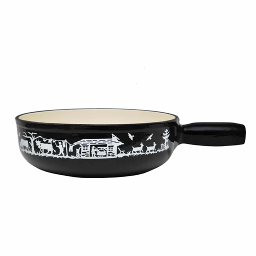 [26757102] ALPES Caquelon noir 23cm