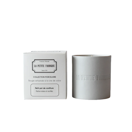 [PF-11] La Petite Fabrique Bougie porcelaine "Petit pot de confiture" 