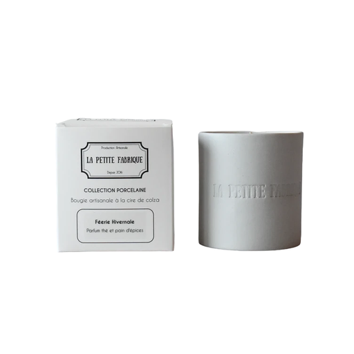 [PF-23] La Petite Fabrique Bougie porcelaine "Féerie Hivernale" 