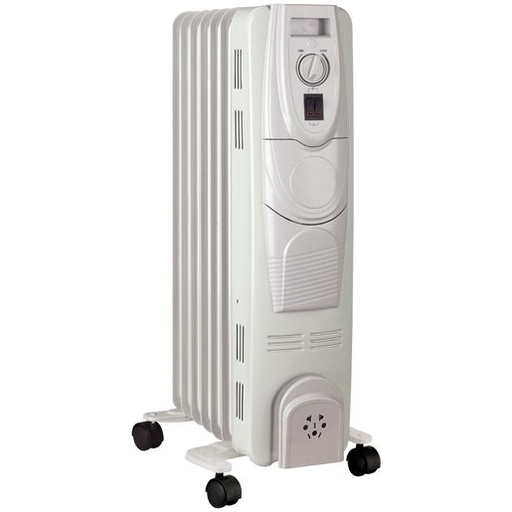 [U7304CH] Rotel Radiateur à bain d'huile 7 éléments blanc U7304CH