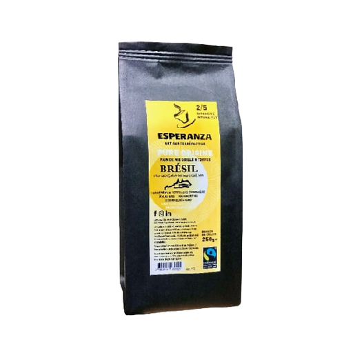 [CE09] Café Esperanza Brésil Santos Fairtrade, en grains - 250 gr