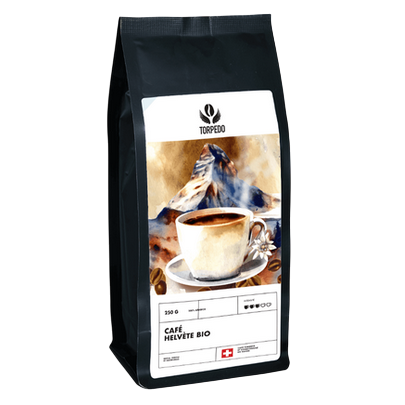 [TC07] Café Torpedo L'Helvète  Bio, en grains - 1kg