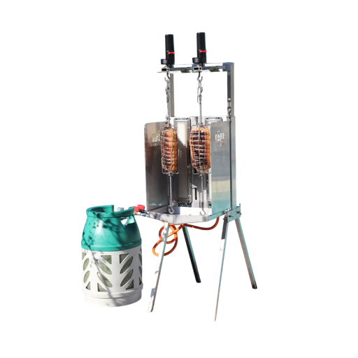 [10052] Grillcreation Broche à gaz 2 viandes