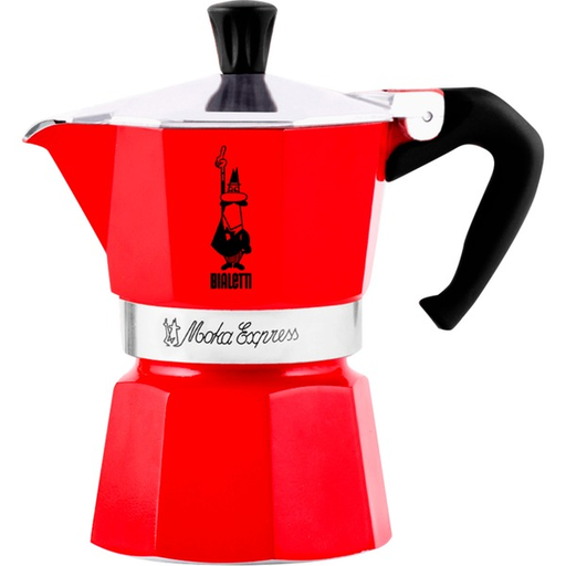[BIA-MOKA-EXPR-3TZ-RD] BIALETTI CAFETIERE ITALIENNE 
ALU, ROUGE
3 TASSES - 130ML