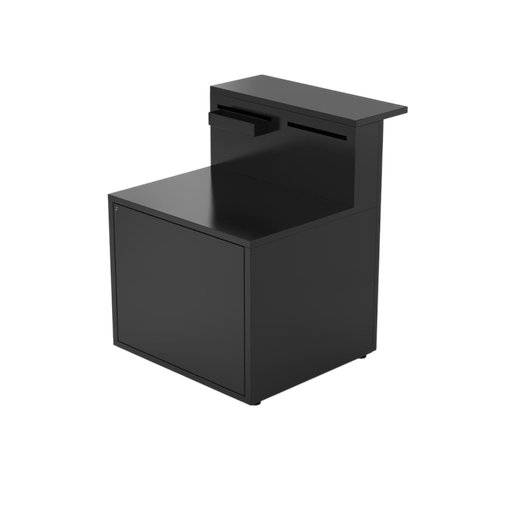 [404760] Forge Adour Support plancha acier fermé Comptoir Bar noir 404760